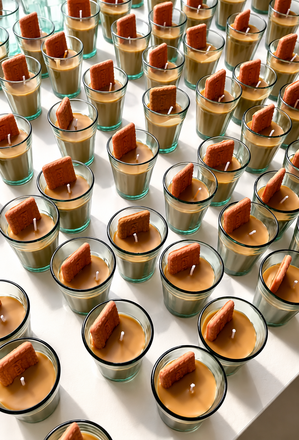 Chai Biscuit Candle set of 2 | Tea Cup Decorative Candle