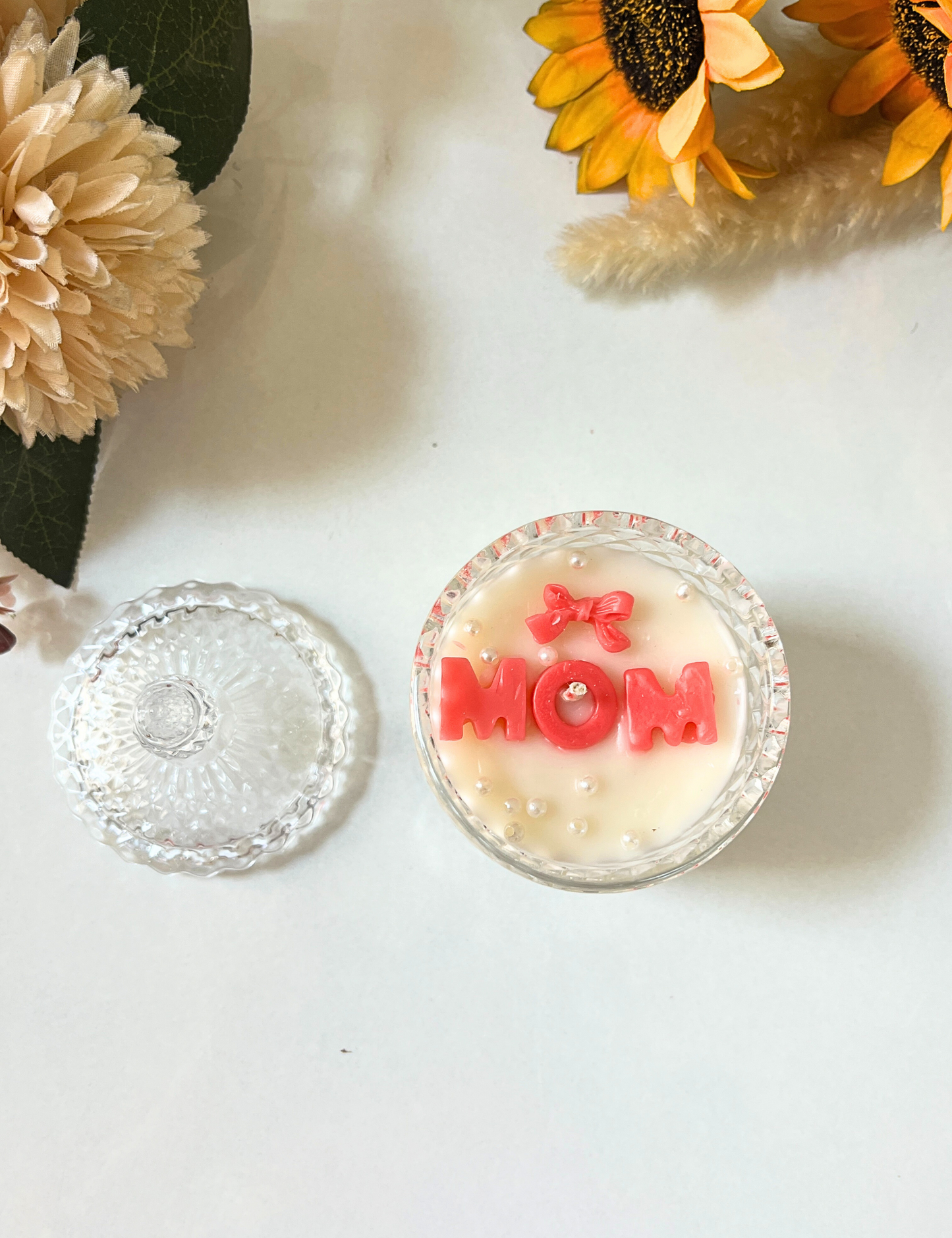 Mom Scented Candle in Crystal Jar