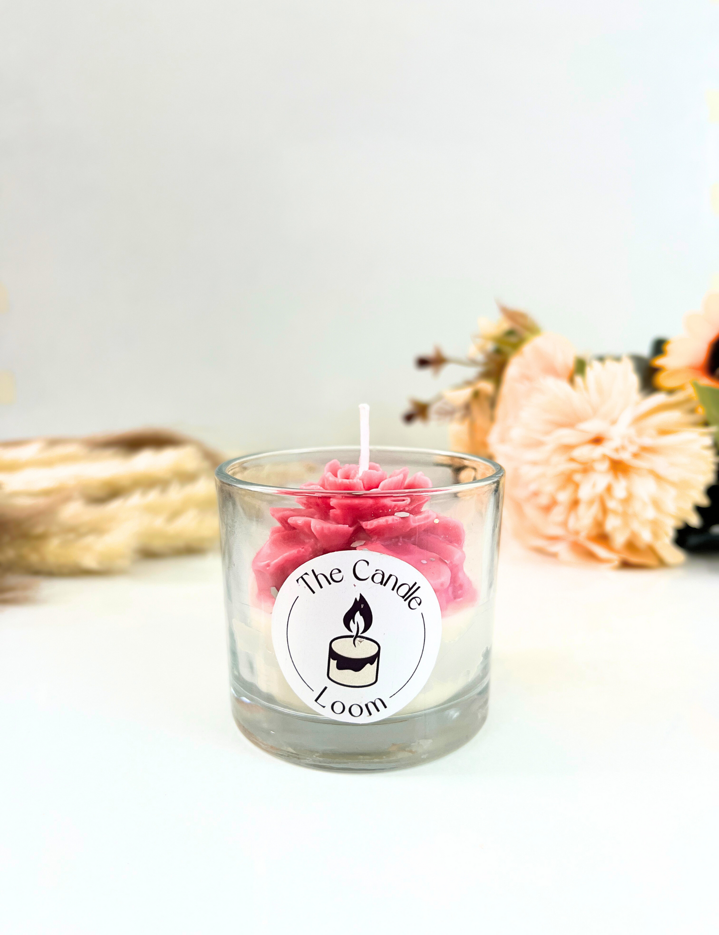 Luxury Pink Rose Candle