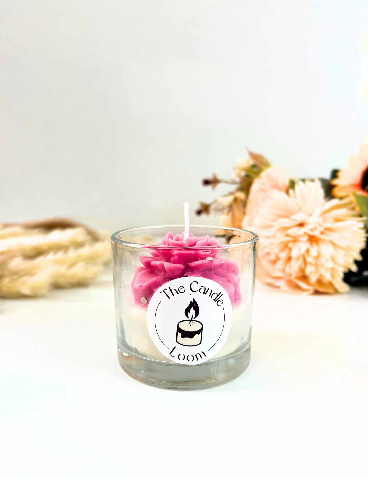 Luxury Pink Rose Candle