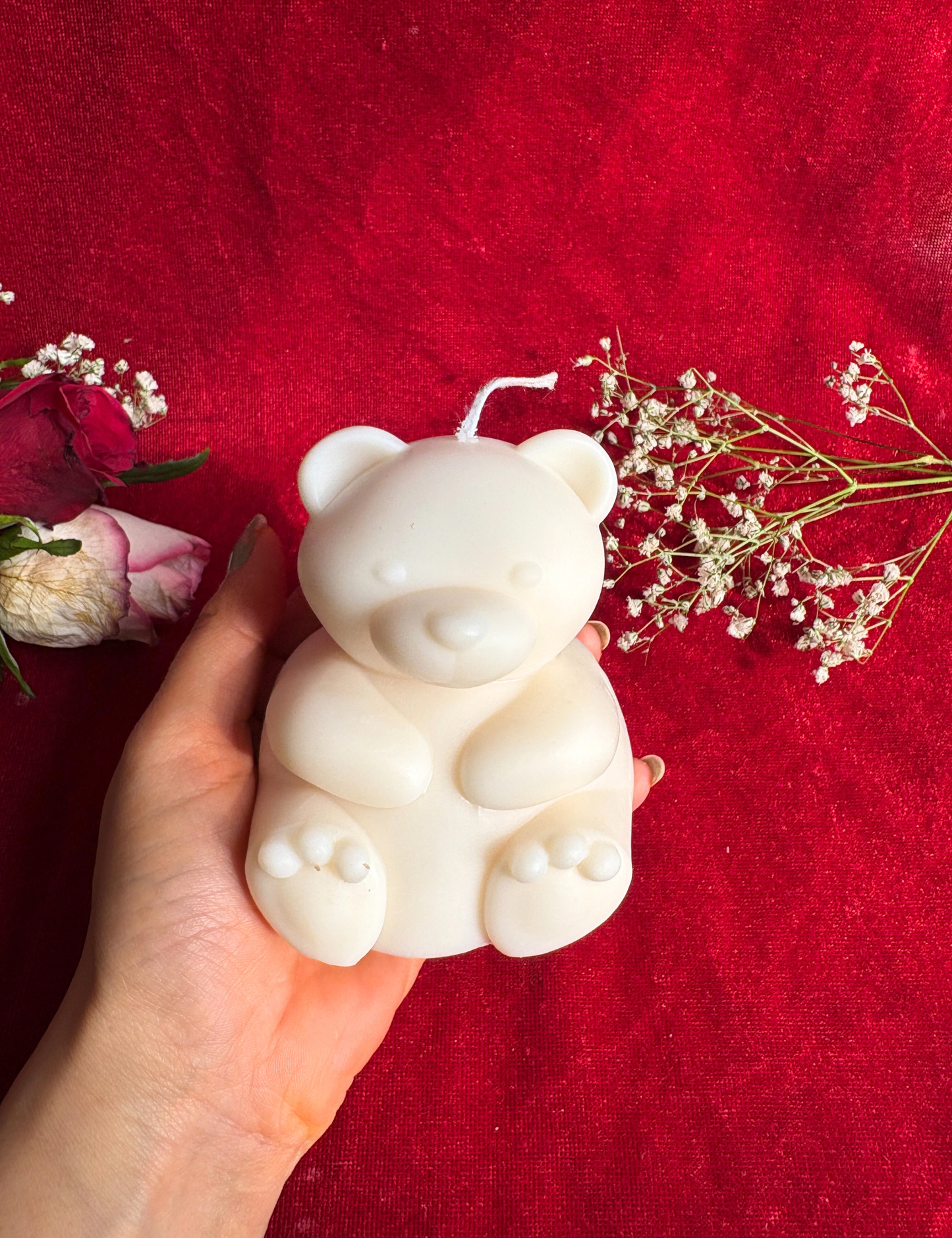 Handmade Cute Teddy Candle for Gifting