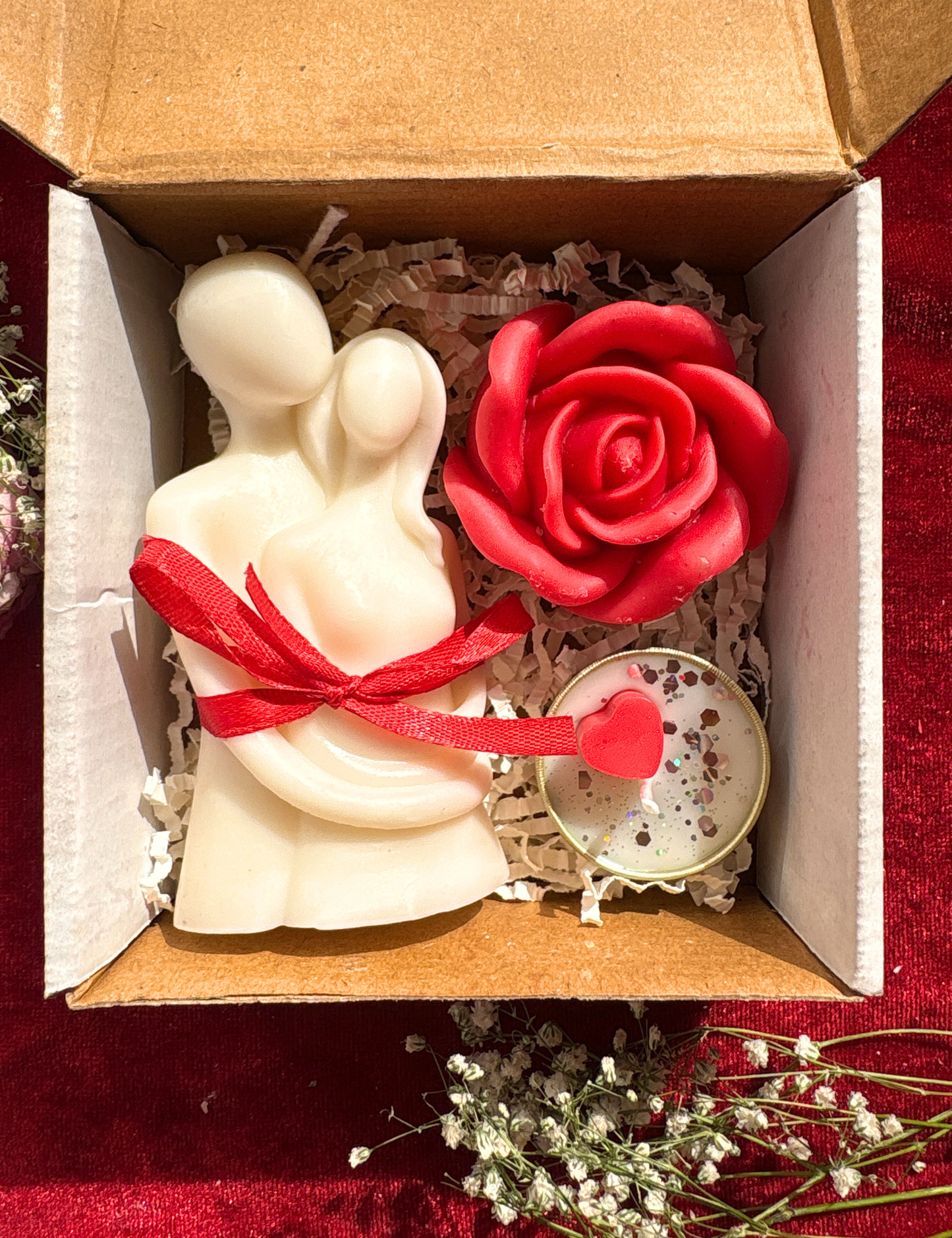 Valentine Couple Candle Gift Box