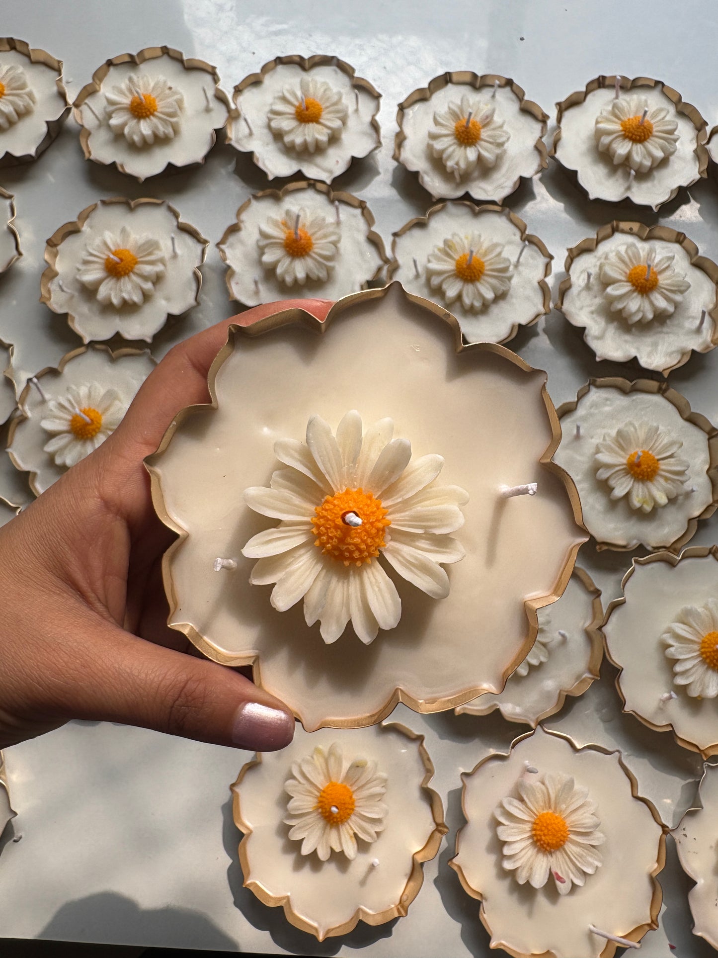 Daisy Flower Scented Candle