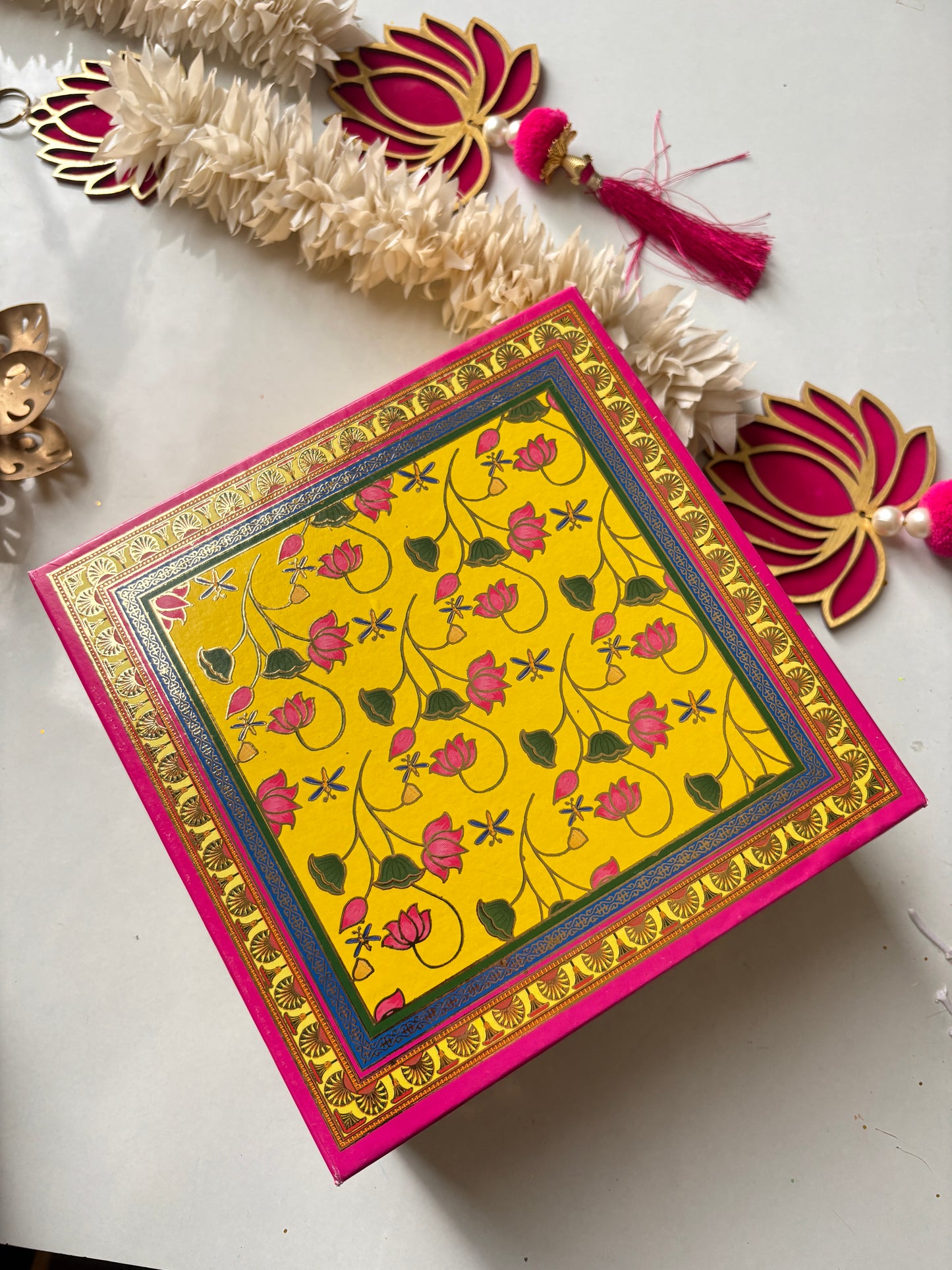 Hibiscus Urli Candle – 6.5 Inch Ganpati Special Gift for Ganesh Chaturthi