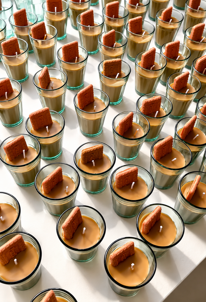 Chai Biscuit Candle set of 2 | Tea Cup Decorative Candle