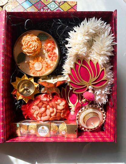 Royal Diwali Hamper with Premium Dry Fruits, Chocolates & Décor