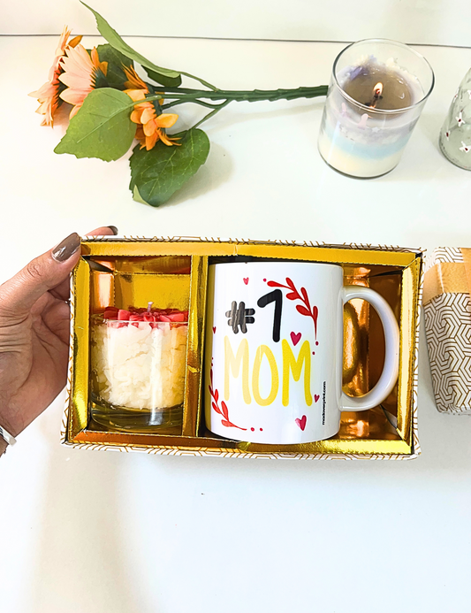 #1 Mom Premium Gift Box set of 2