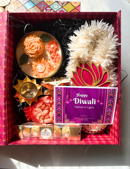 Royal Diwali Hamper with Premium Dry Fruits, Chocolates & Décor