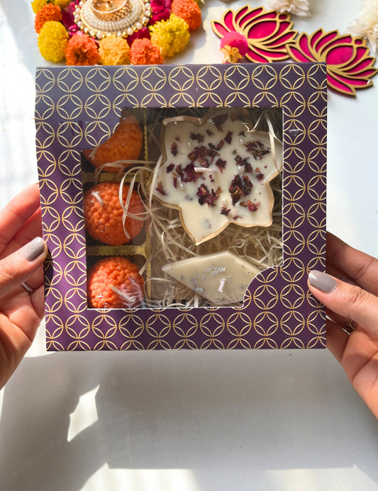 Festive Mini Urli & Mithai Candle Hamper