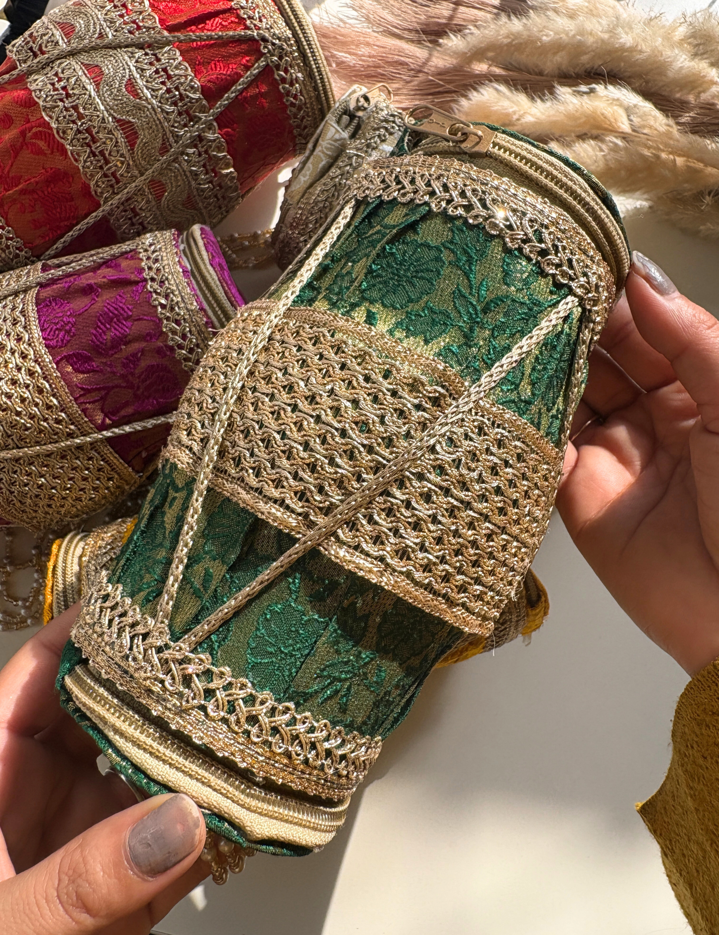 Floral Aroma Candle Gift Hamper with Designer Dholak – Premium Handmade Scented Candle Gift Set