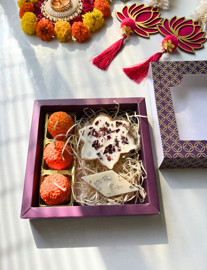 Festive Mini Urli & Mithai Candle Hamper