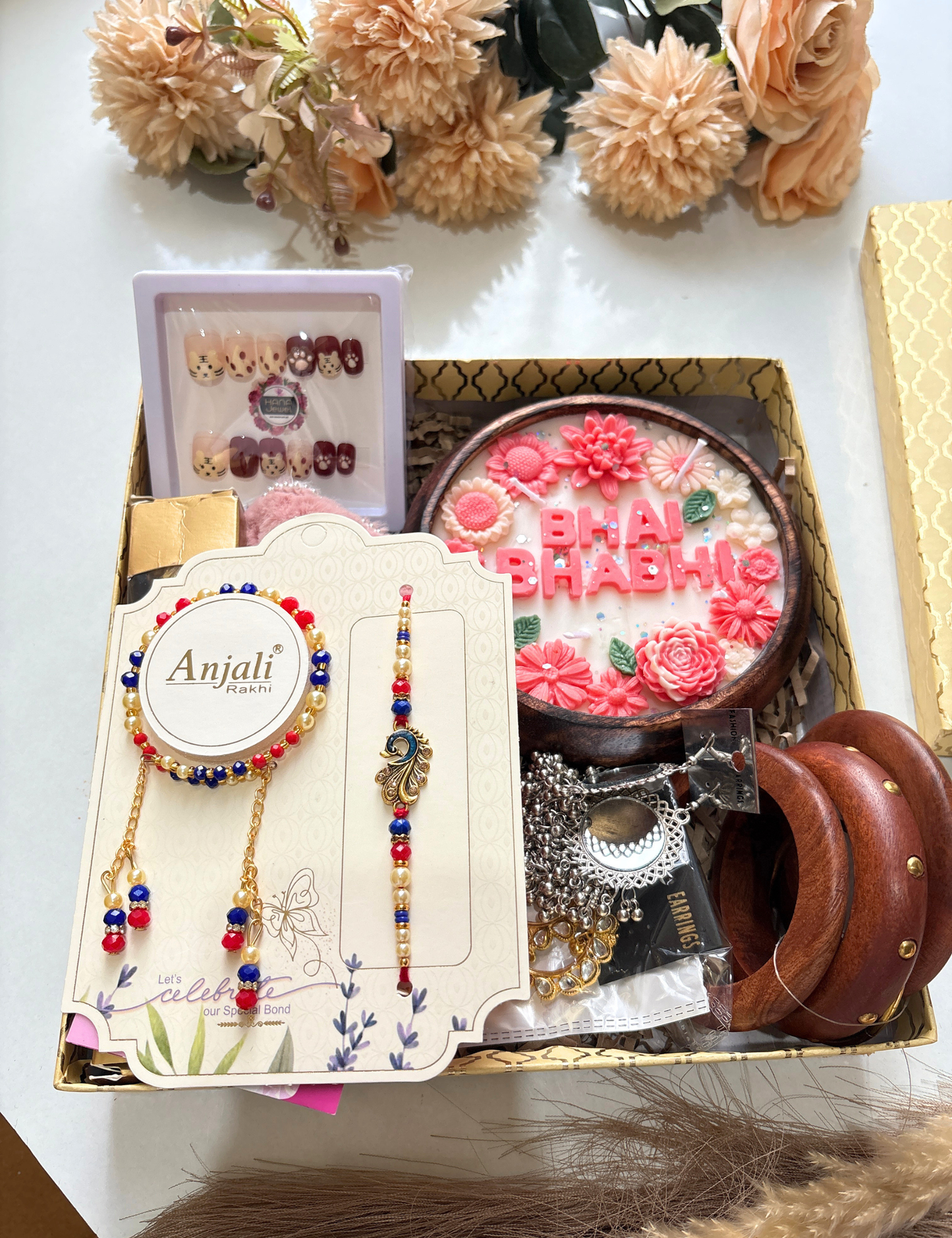 Bhai Bhabhi Luxury Rakhi Hamper | Premium Raksha Bandhan Gift Box