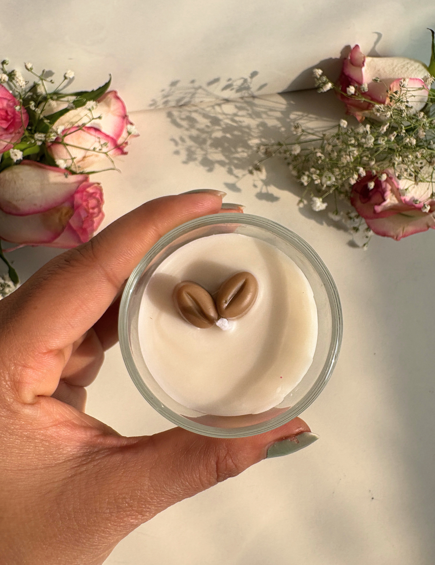 Coffee Beans Aroma Candle in Glass Jar