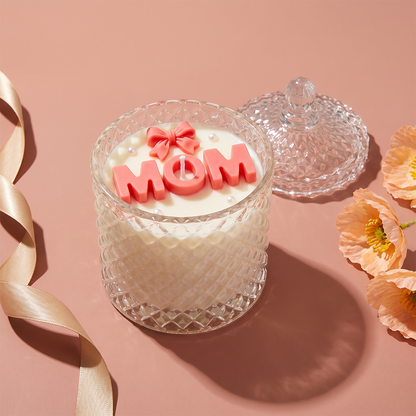 Mom Scented Candle in Crystal Jar