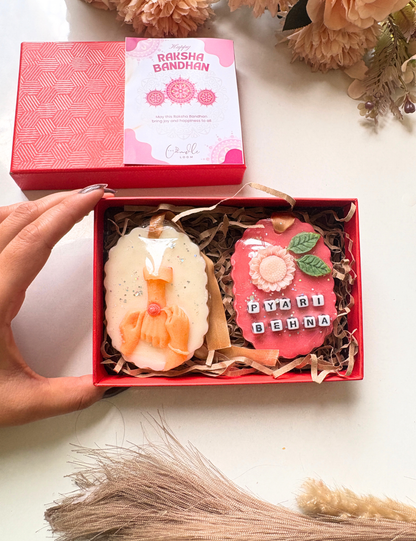Personalized Rakhi Wax Sachet Set | Premium Scented Wax Tablets