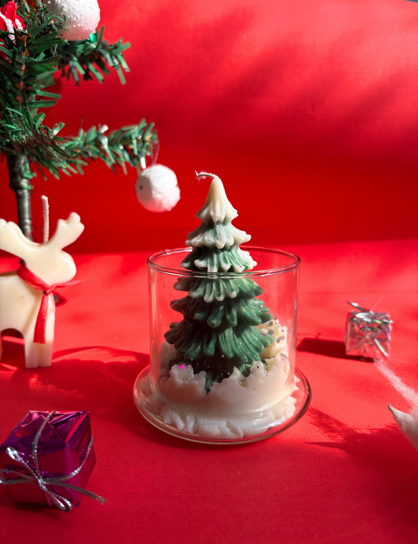 Christmas Tree Bell Jar Candle