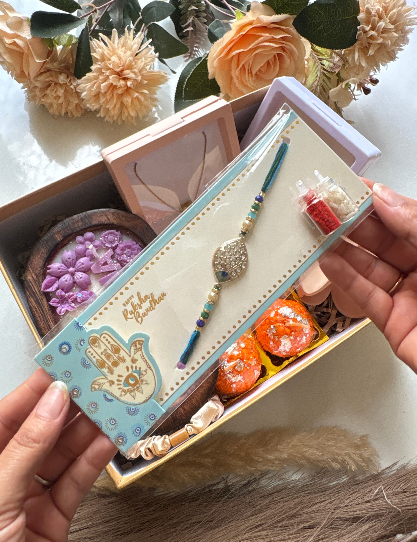 Premium Bhena Candle Hamper with Fashion Accessories