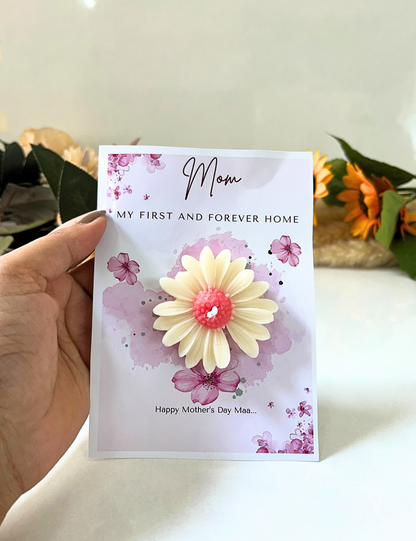 Mother’s Day Greeting Card with Floral Accent