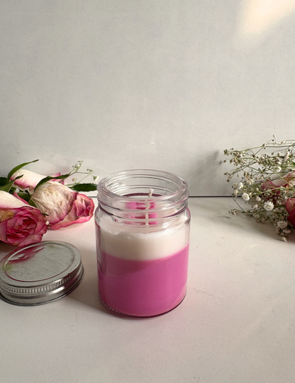 Pink Amber jar candle