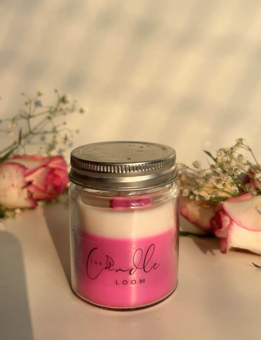 Pink Amber jar candle
