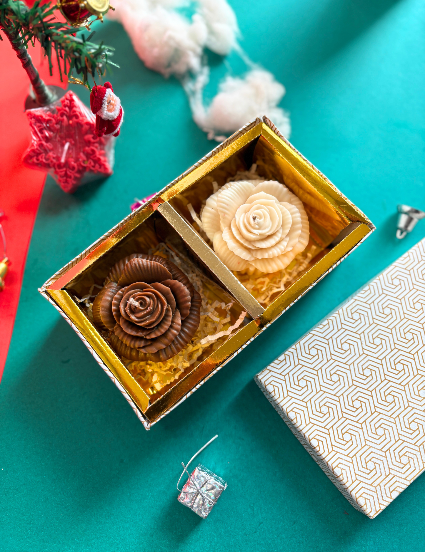 Set of 2 Cupcake Candles in Elegant Gift Box