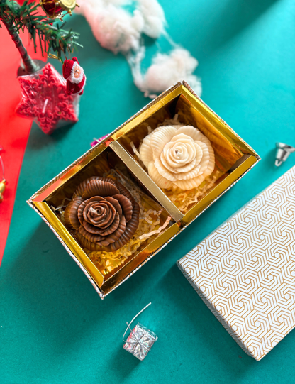 Set of 2 Cupcake Candles in Elegant Gift Box