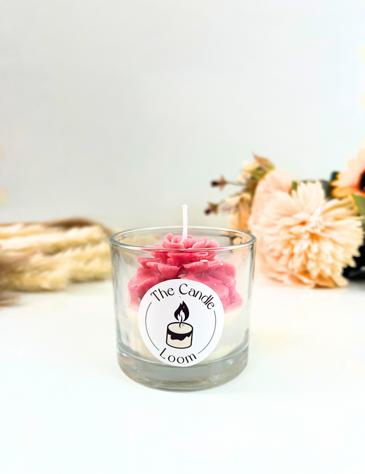 Luxury Pink Rose Candle