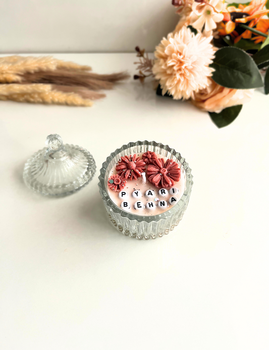 Crystal Wishes Candle – Happy Rakhi Edition