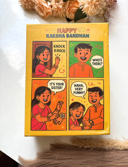 Premium Rakhi Hamper with Necklace, Earrings, Bracelet & Handmade Candle