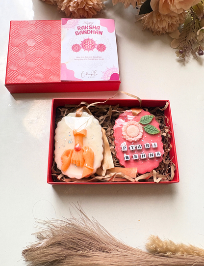 Personalized Rakhi Wax Sachet Set | Premium Scented Wax Tablets
