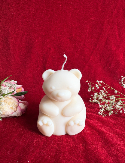 Handmade Cute Teddy Candle for Gifting
