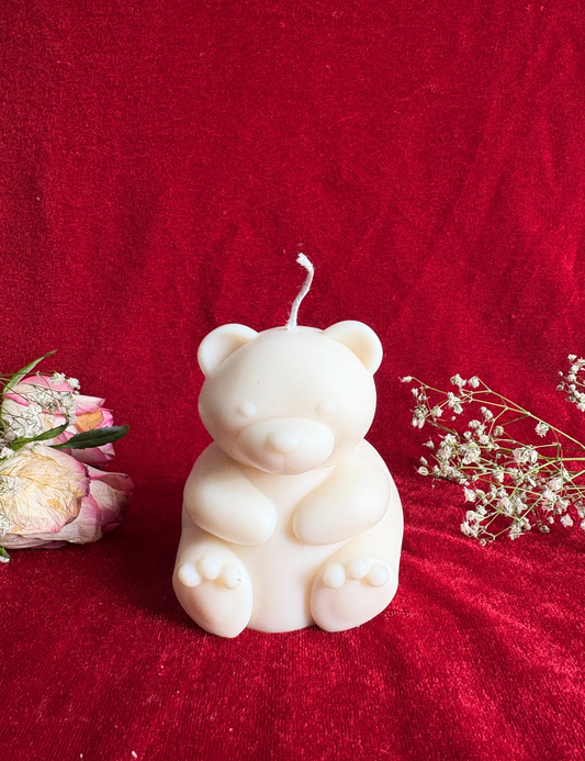 Handmade Cute Teddy Candle for Gifting