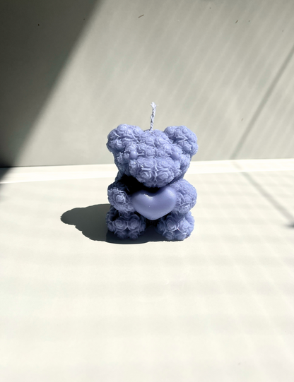Rose Teddy Candle - Big