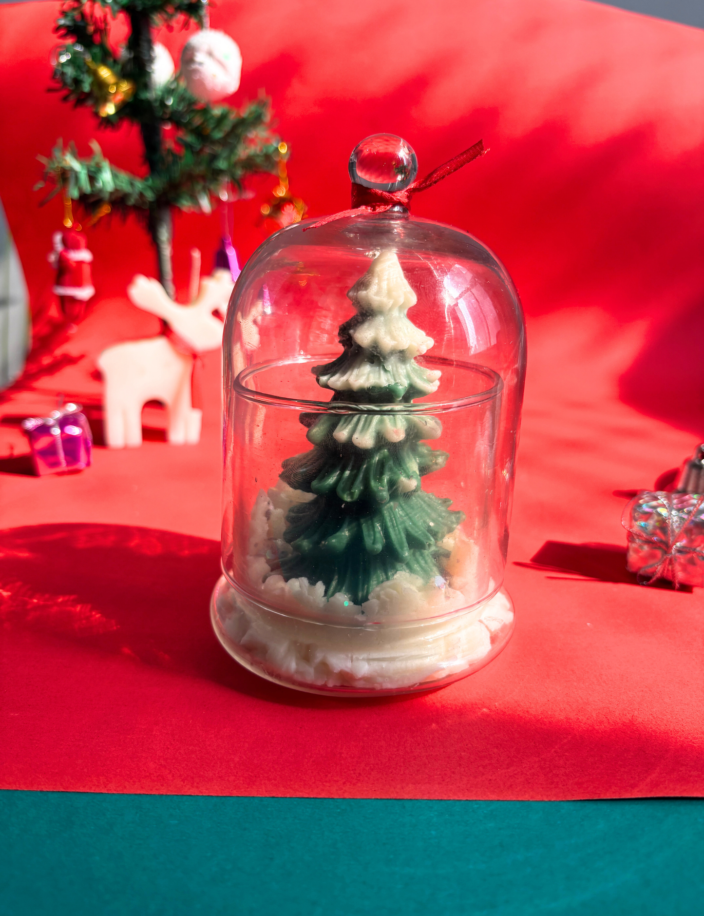 Christmas Tree Bell Jar Candle