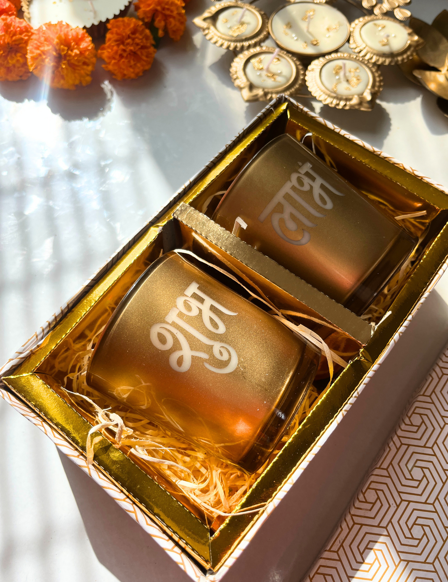 Shubh Labh Luxury Candle Set