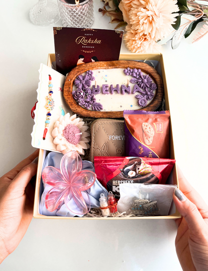 Raksha Bandhan Gift Box for Sister – Cute Personalized Hamper