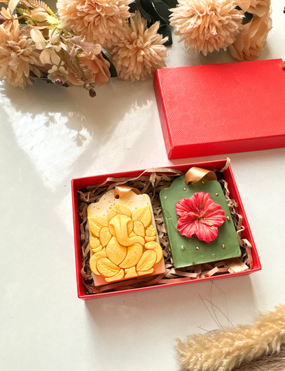 Lord Ganesha Premium Scented Wax Sachet Set | Handmade Home Fragrance Tablets