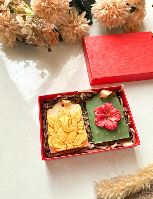 Lord Ganesha Premium Scented Wax Sachet Set | Handmade Home Fragrance Tablets