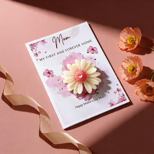 Mother’s Day Greeting Card with Floral Accent