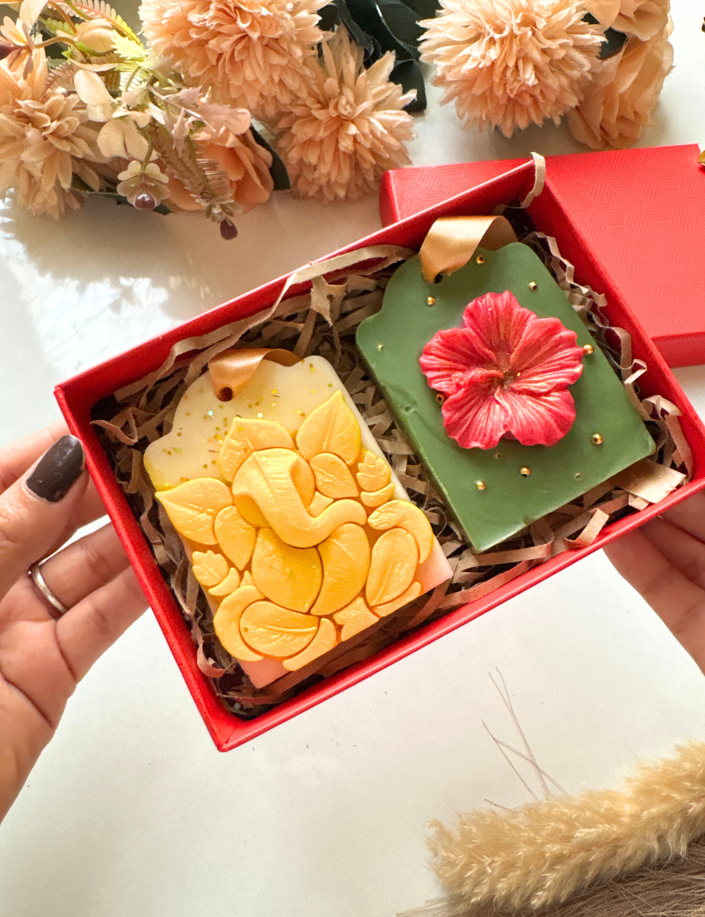 Lord Ganesha Premium Scented Wax Sachet Set | Handmade Home Fragrance Tablets