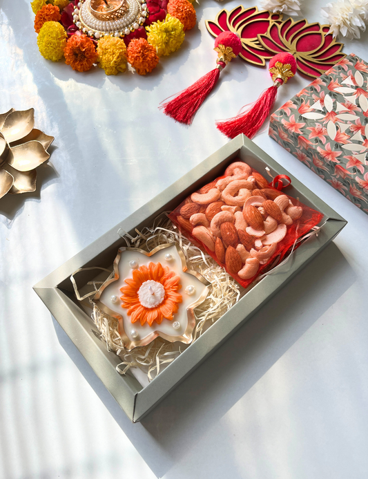 Luxury Mini Urli Candle with Dry Fruits Gift Pack