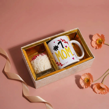 #1 Mom Premium Gift Box set of 2
