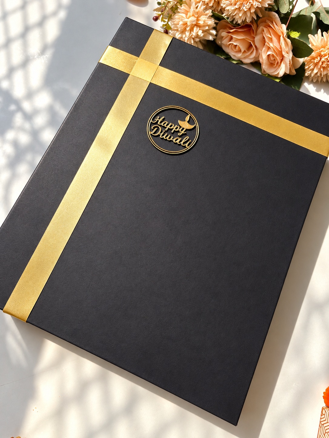Luxury Floral Urli Candle – Premium Diwali Décor & Festive Gift Box-12 inch