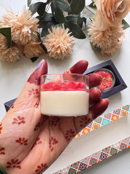 Hibiscus Flower Candle Gift Set of 4 | Decorative Candles