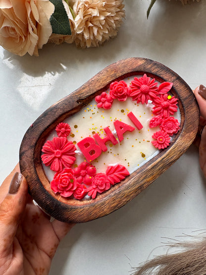 Raksha Bandhan Bhai Floral Love Candle