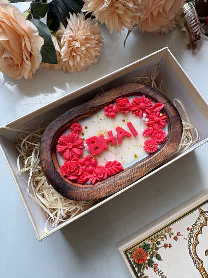 Raksha Bandhan Bhai Floral Love Candle