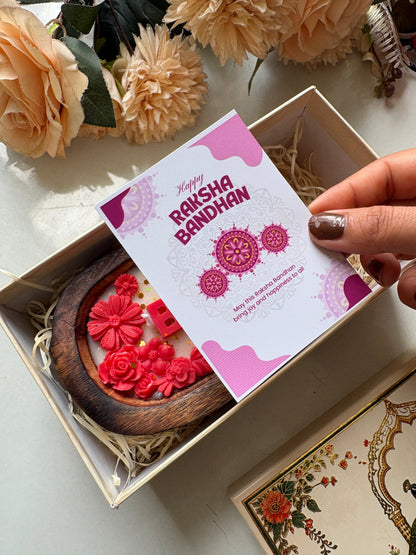 Raksha Bandhan Bhai Floral Love Candle