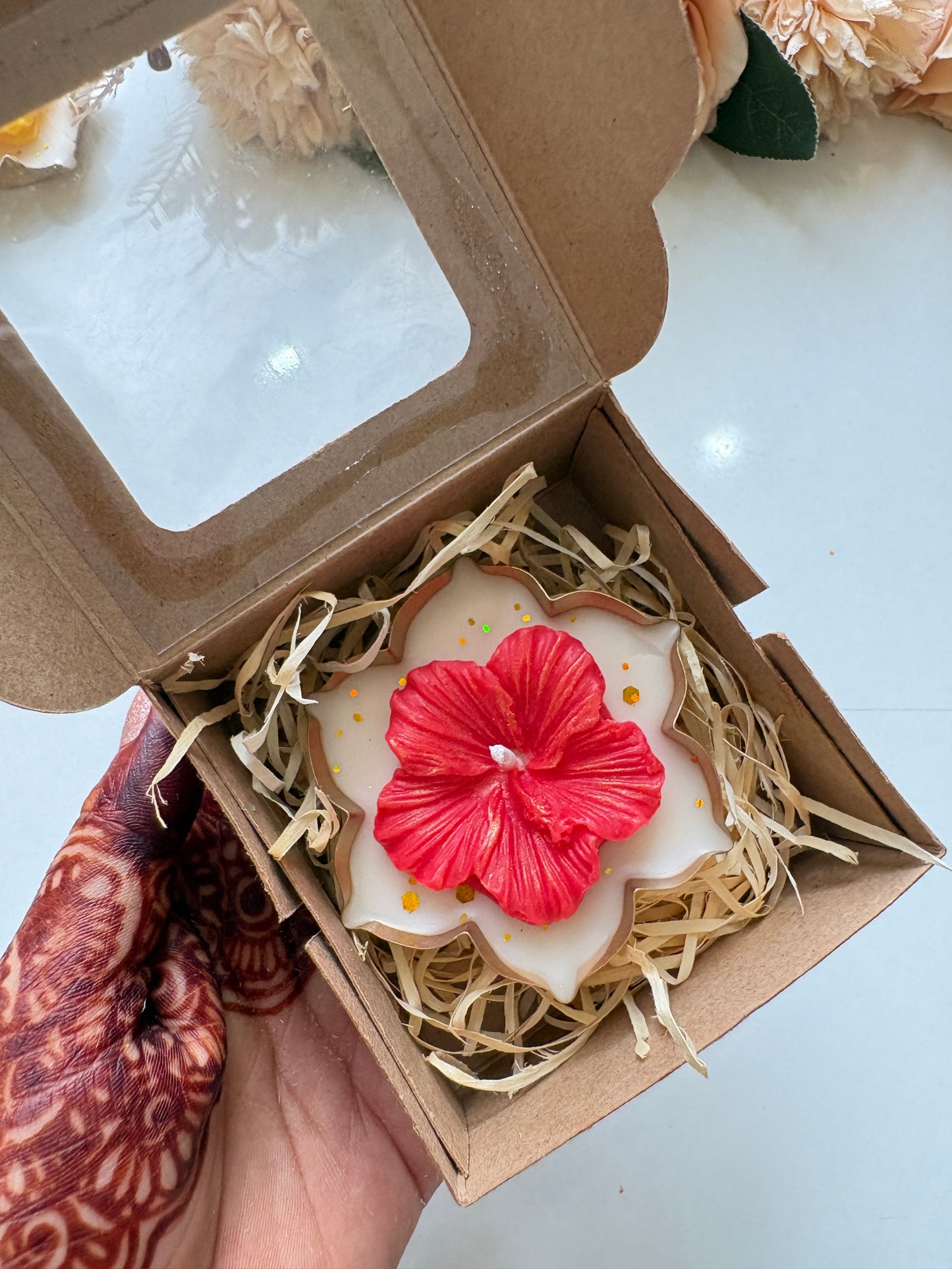 Hibiscus Urli Candle Set of 5 – Ganpati Special Return Gift