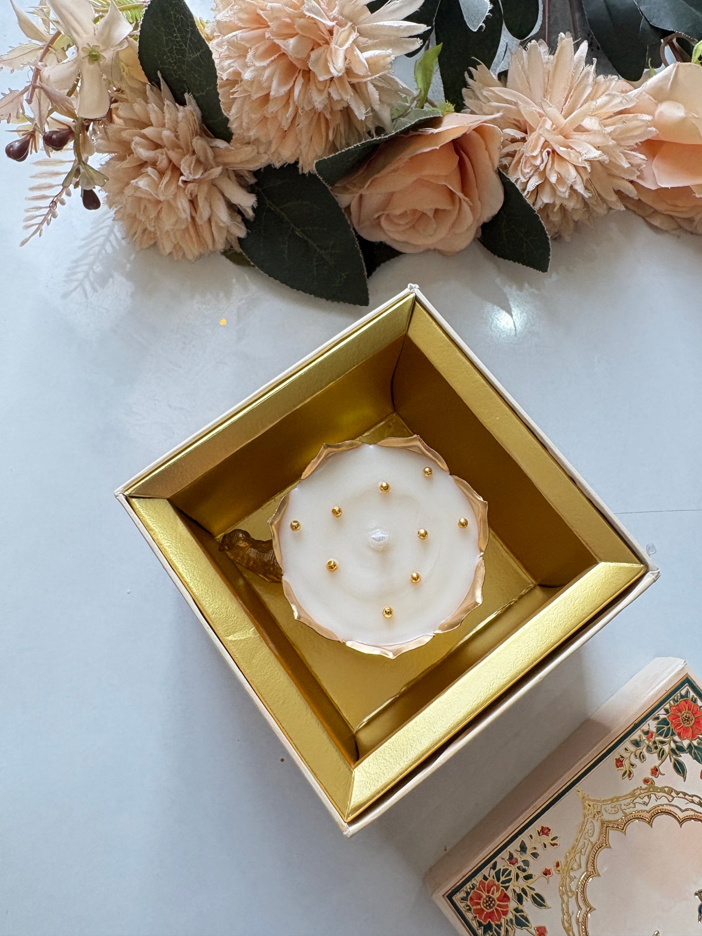 Gajanand Urli Candle Gift Box – Set of 2 | Premium Ganpati Gift