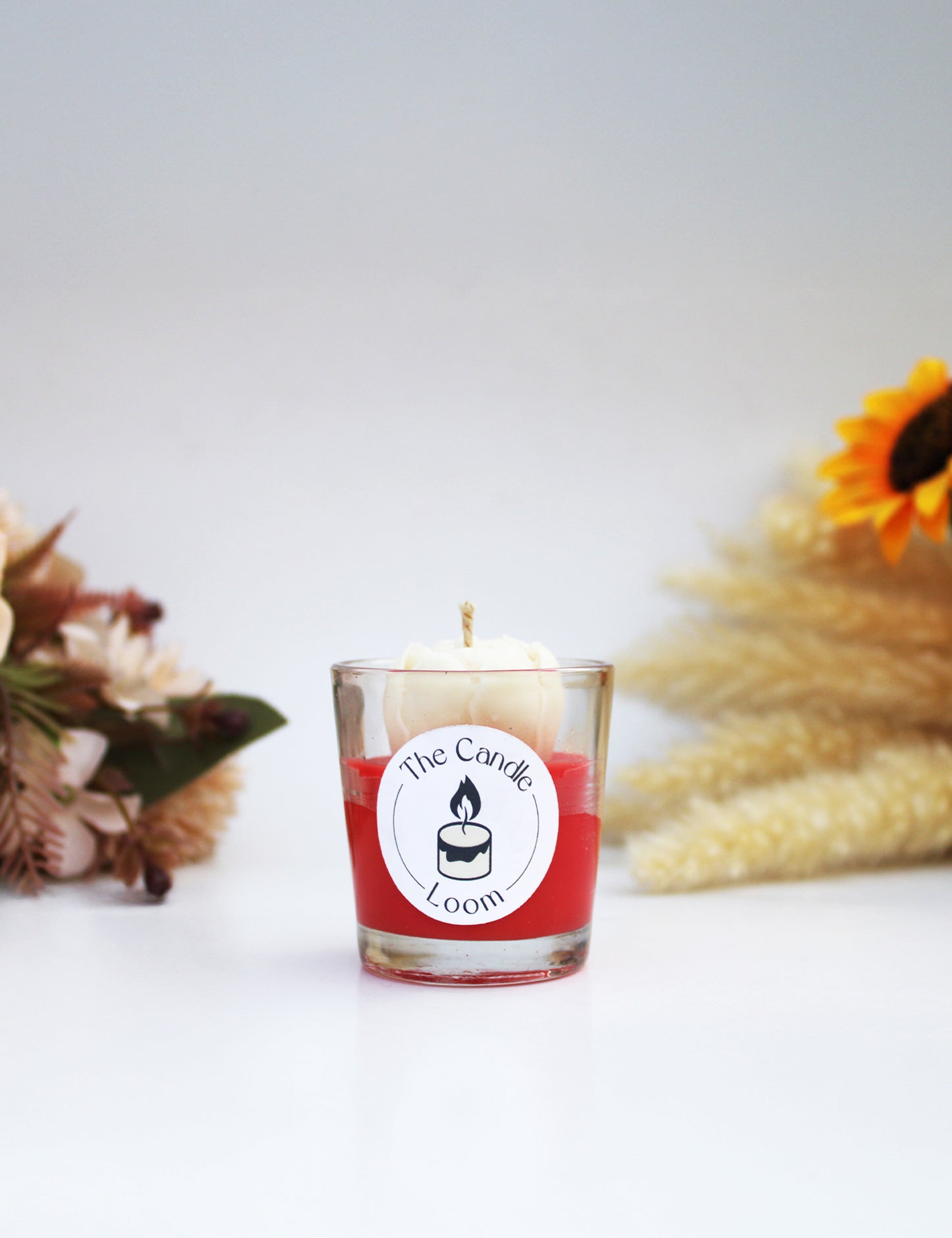 Flower in mini Jar Candle - Set of 2